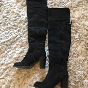 Over the knee boots black